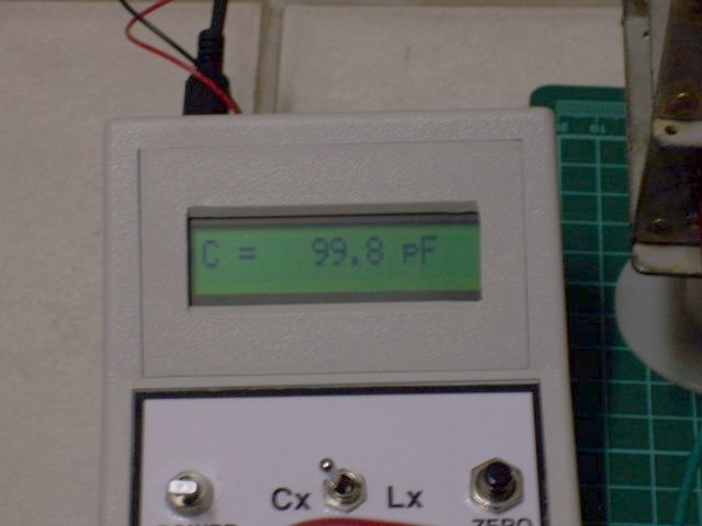 Measured capacitance